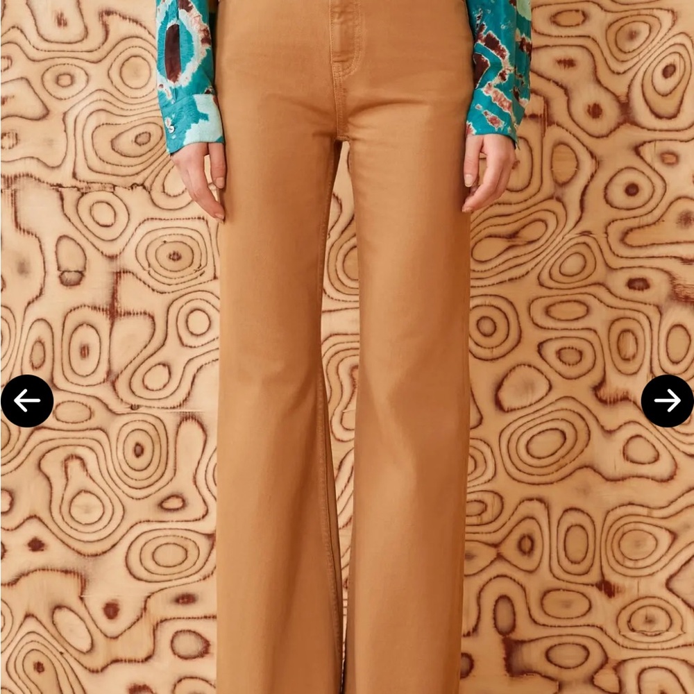Ulla Johnson Maritime Brown Denim Pants